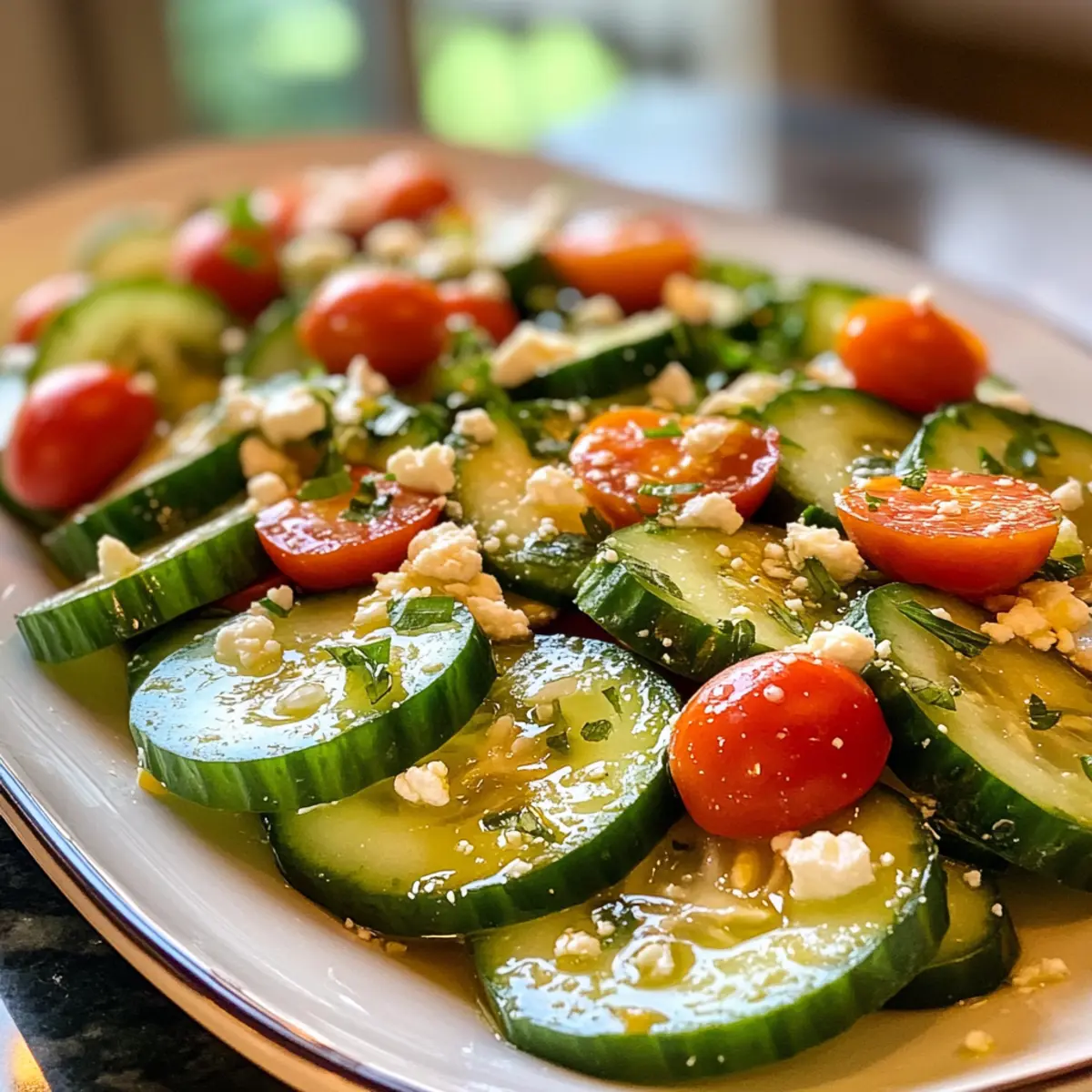 Honey Lime Cucumber Salad