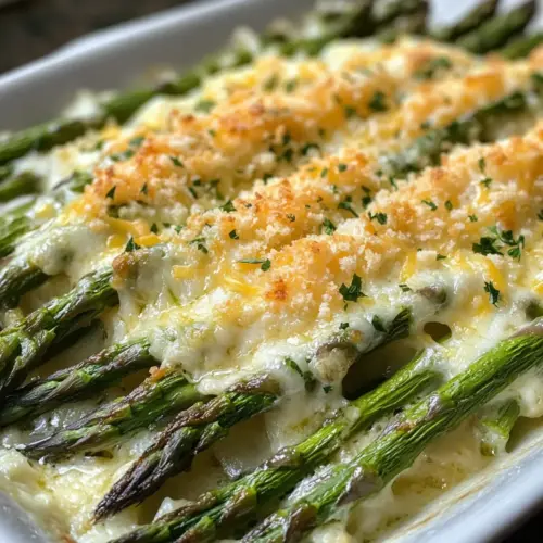 Cheesy Asparagus Casserole Keto