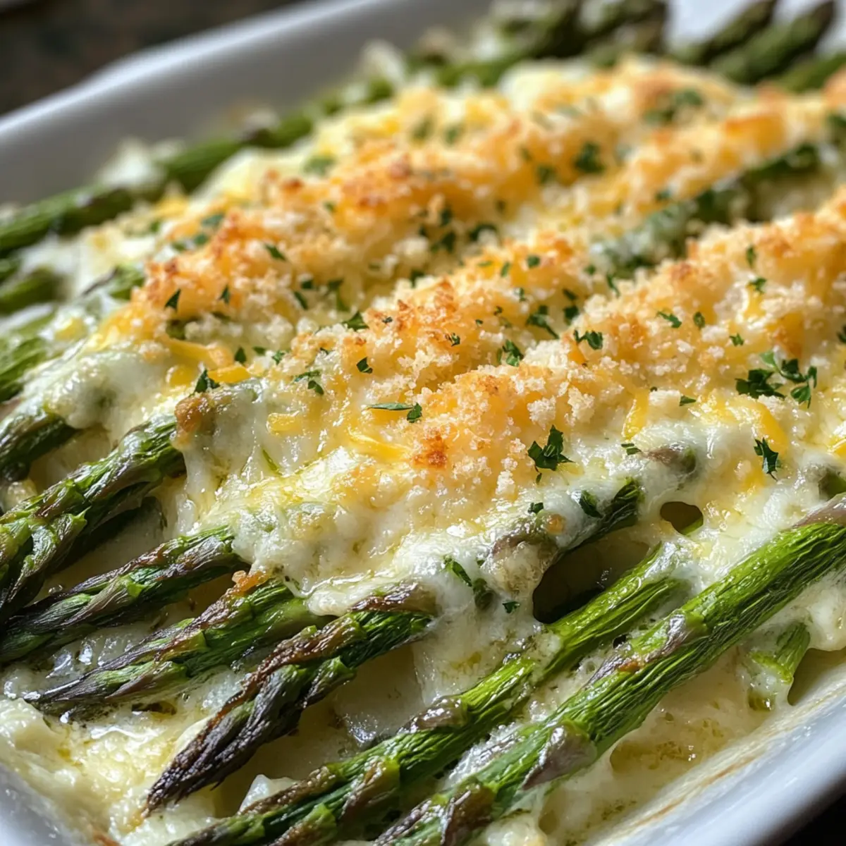 Cheesy Asparagus Casserole Keto