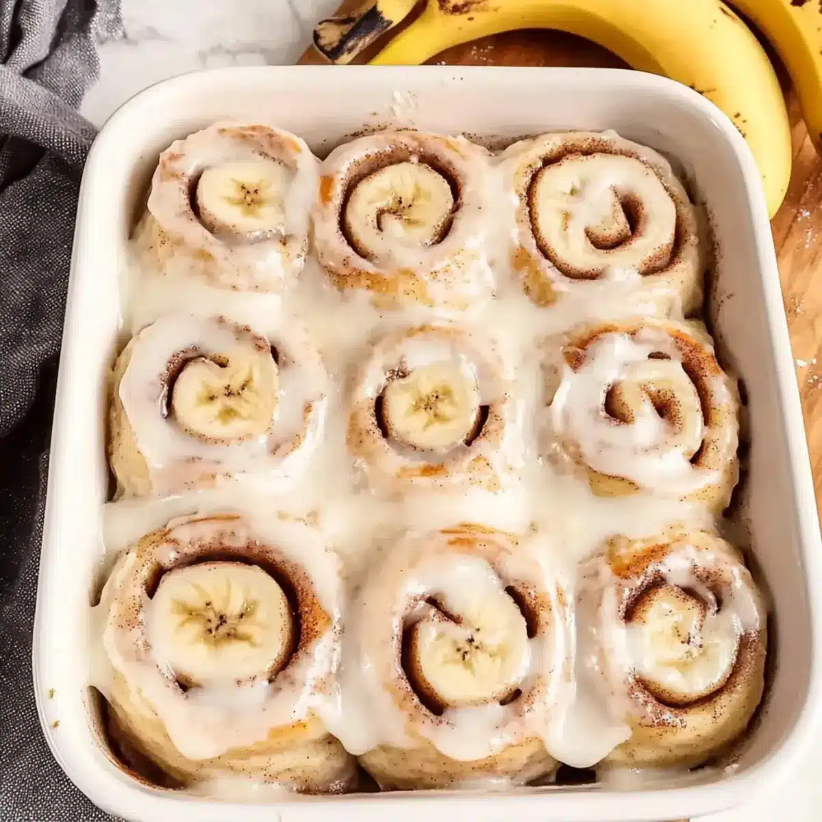 Banana Bread Cinnamon Rolls