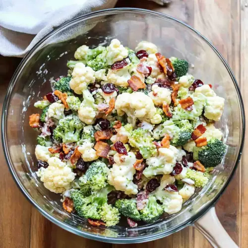Broccoli Cauliflower Salad