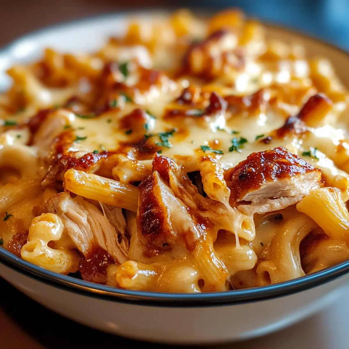 BBQ Chicken Mac and Cheese