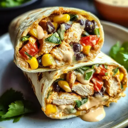 Southwest chicken wraps