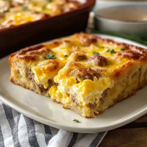 Sausage Egg and Cheese Casserole