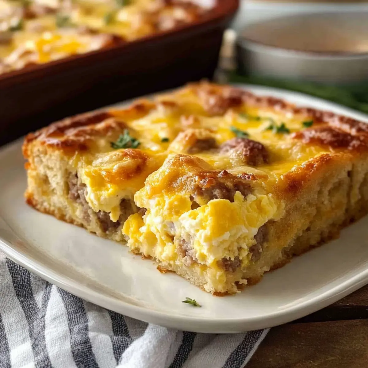 Sausage Egg and Cheese Casserole