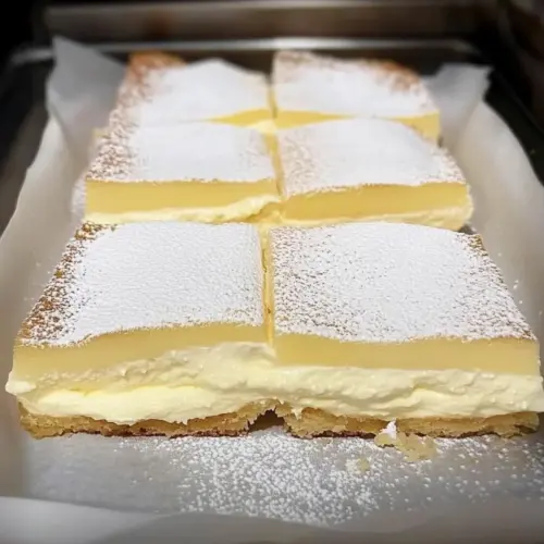 Vanilla Custard Cream Squares