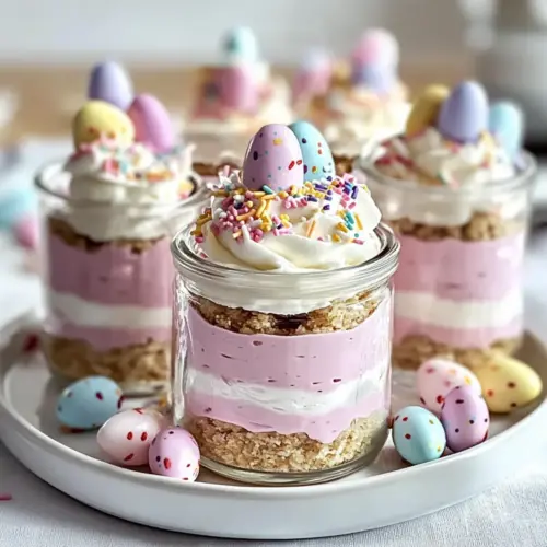 Easter Egg Cheesecake Jars