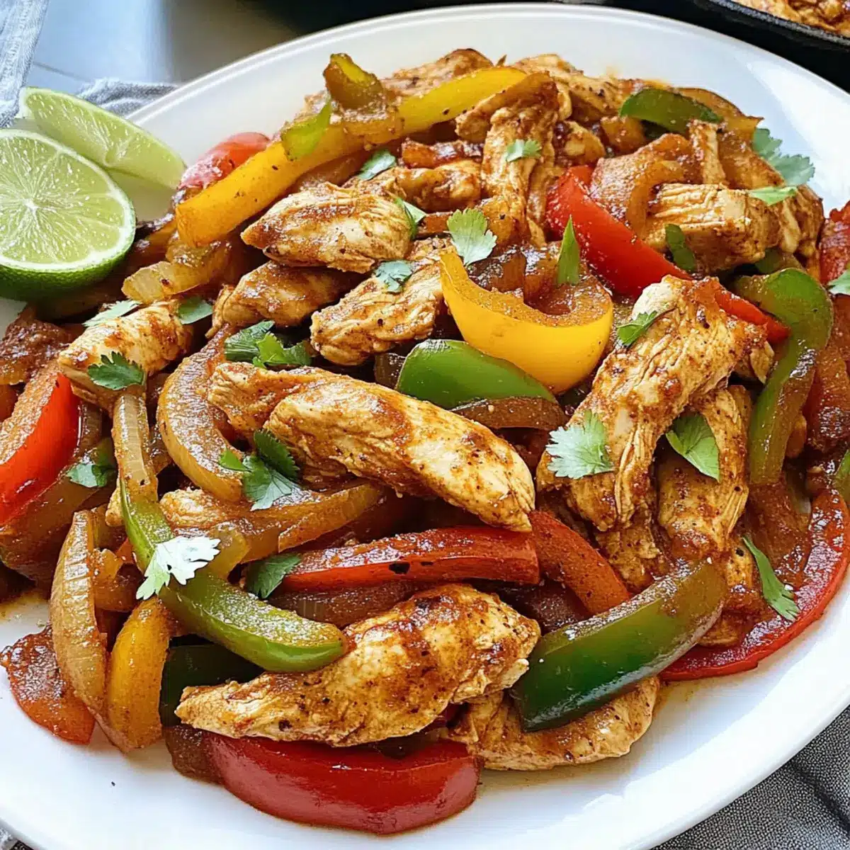 Crockpot Chicken Fajitas