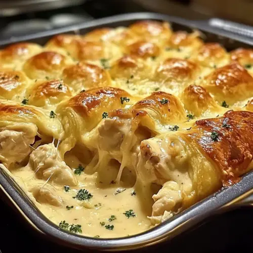 Cheesy Chicken Crescent Bake