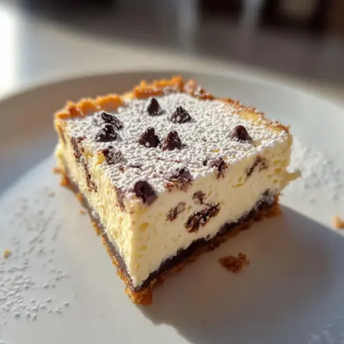 Cannoli Cheesecake Bars