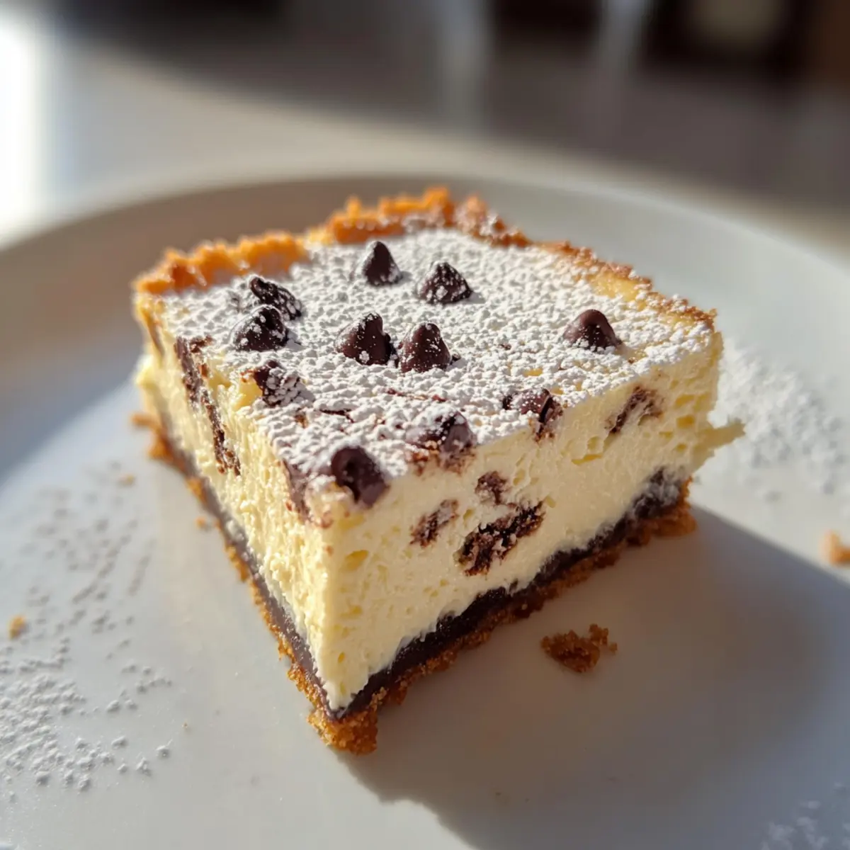 Cannoli Cheesecake Bars