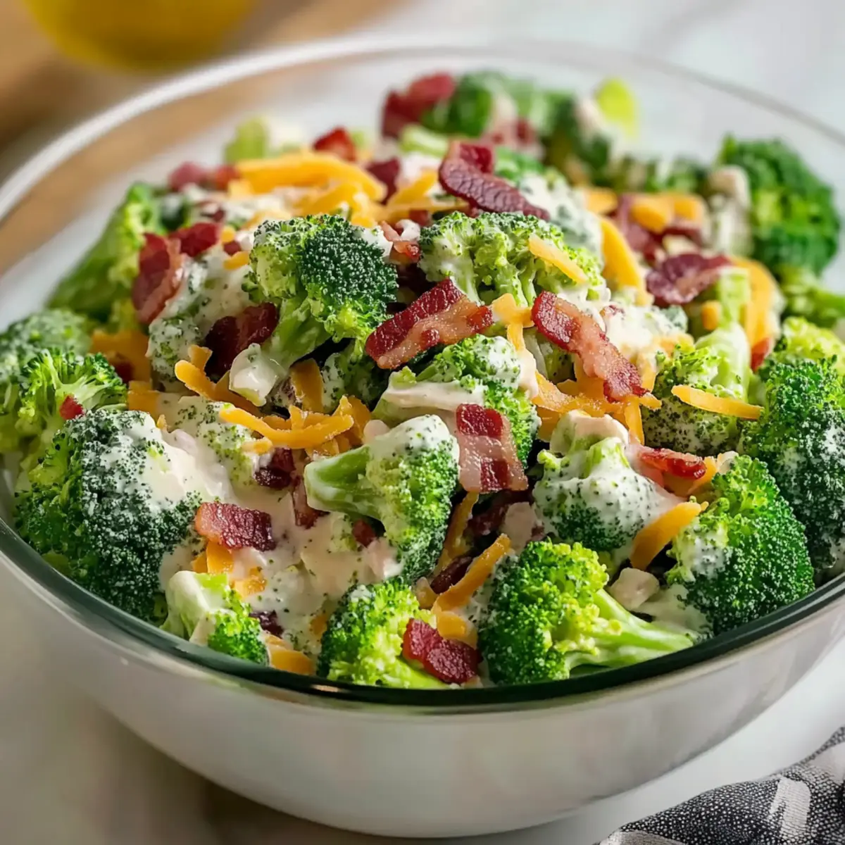 Cheesy Copycat Chicken Salad Chick Broccoli Salad