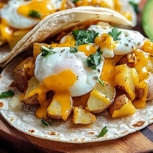 Potato, Egg, and Cheese Breakfast Tacos