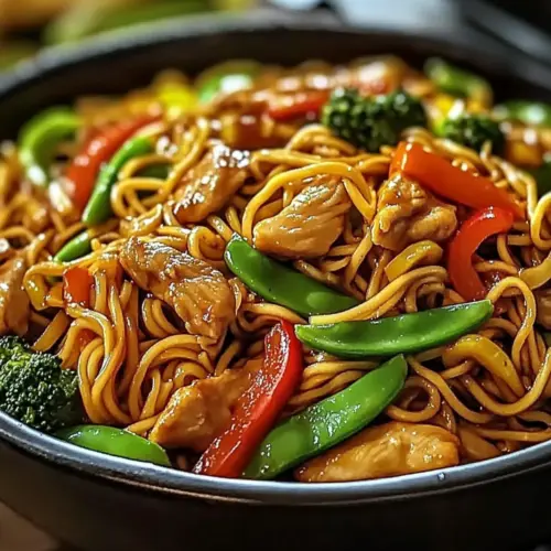 Crockpot Chicken Lo Mein