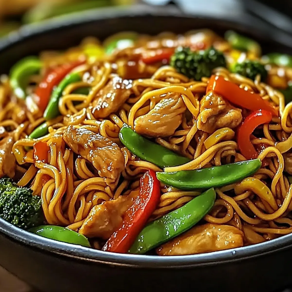 Crockpot Chicken Lo Mein