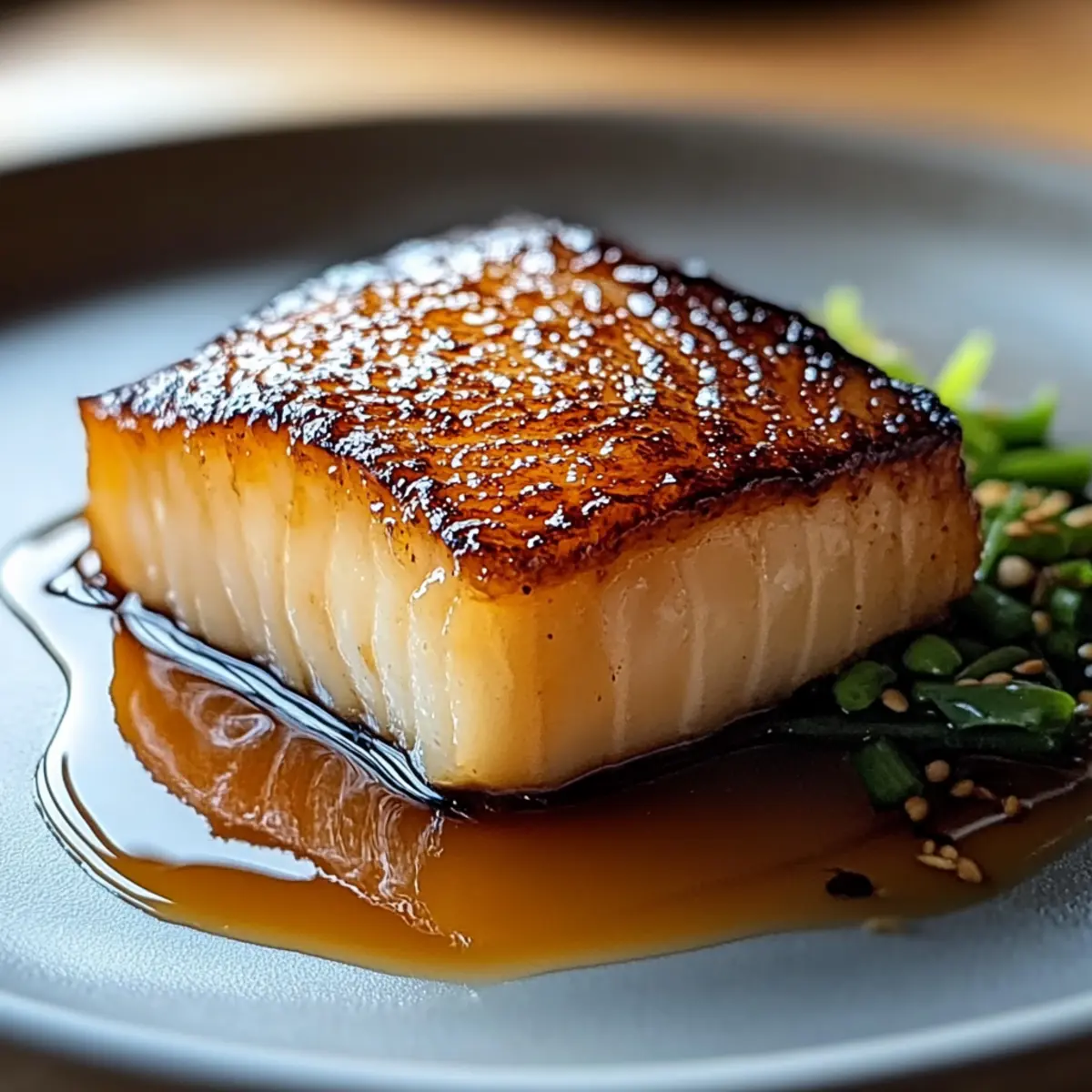 Buttery Miso Glazed Black Cod