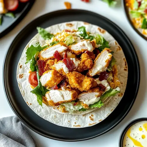 Crispy Chicken Bacon Ranch Wrap