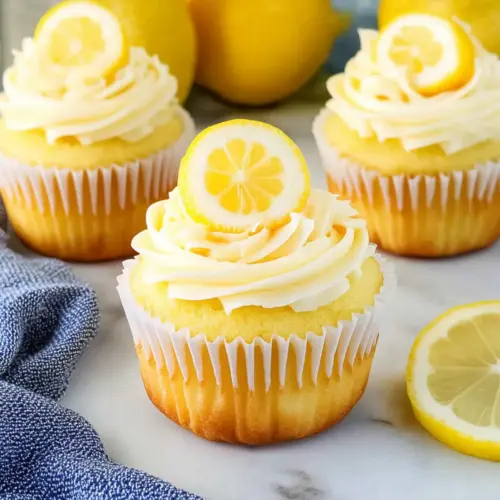 Lemon Stuffed Cupcakes