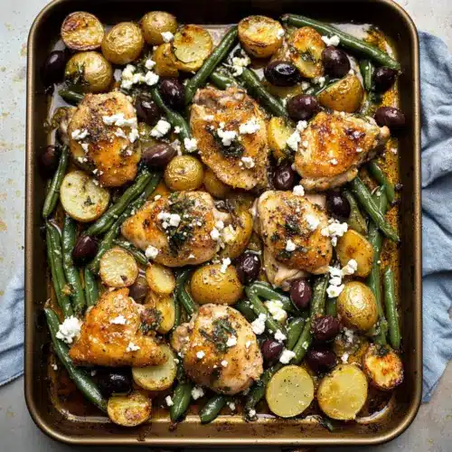 Mediterranean Lemon Chicken with Potatoes & Green Beans