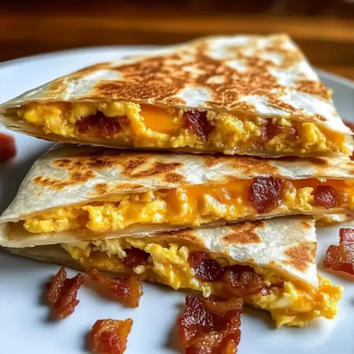 Bacon Egg and Cheese Breakfast Quesadillas