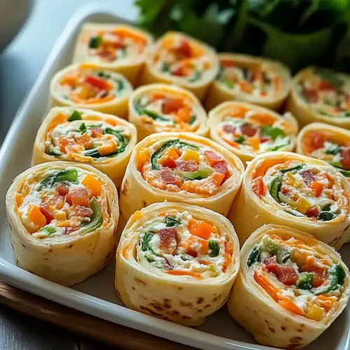 Vegetable Tortilla Roll Ups