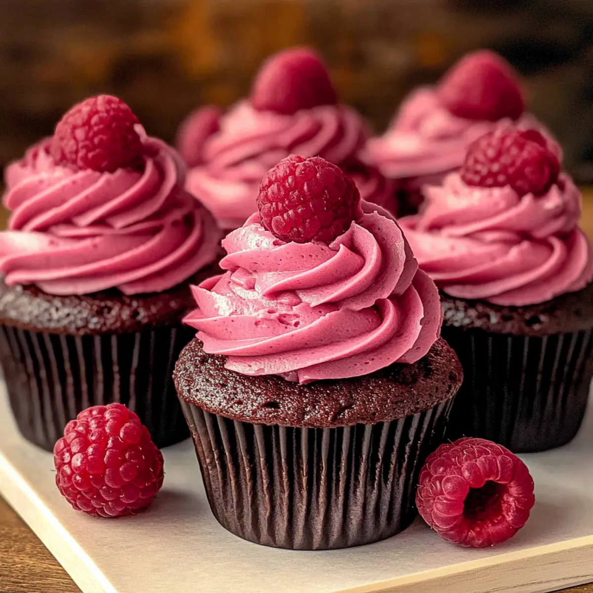 Chocolate Raspberry Cupcakes