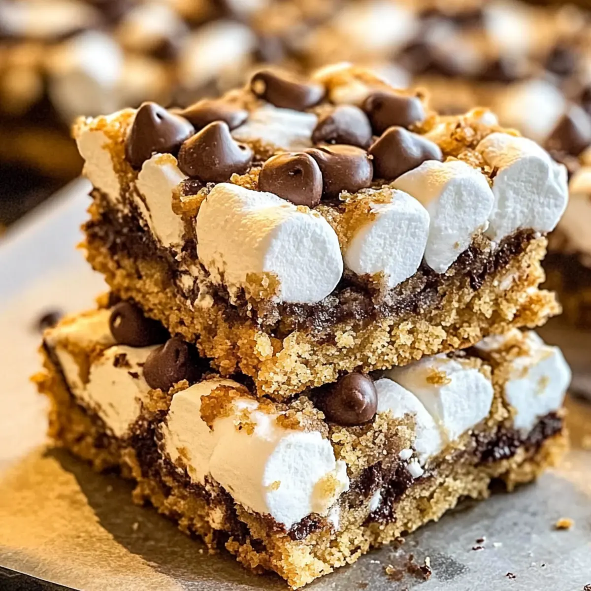 S’mores Cookie Bars