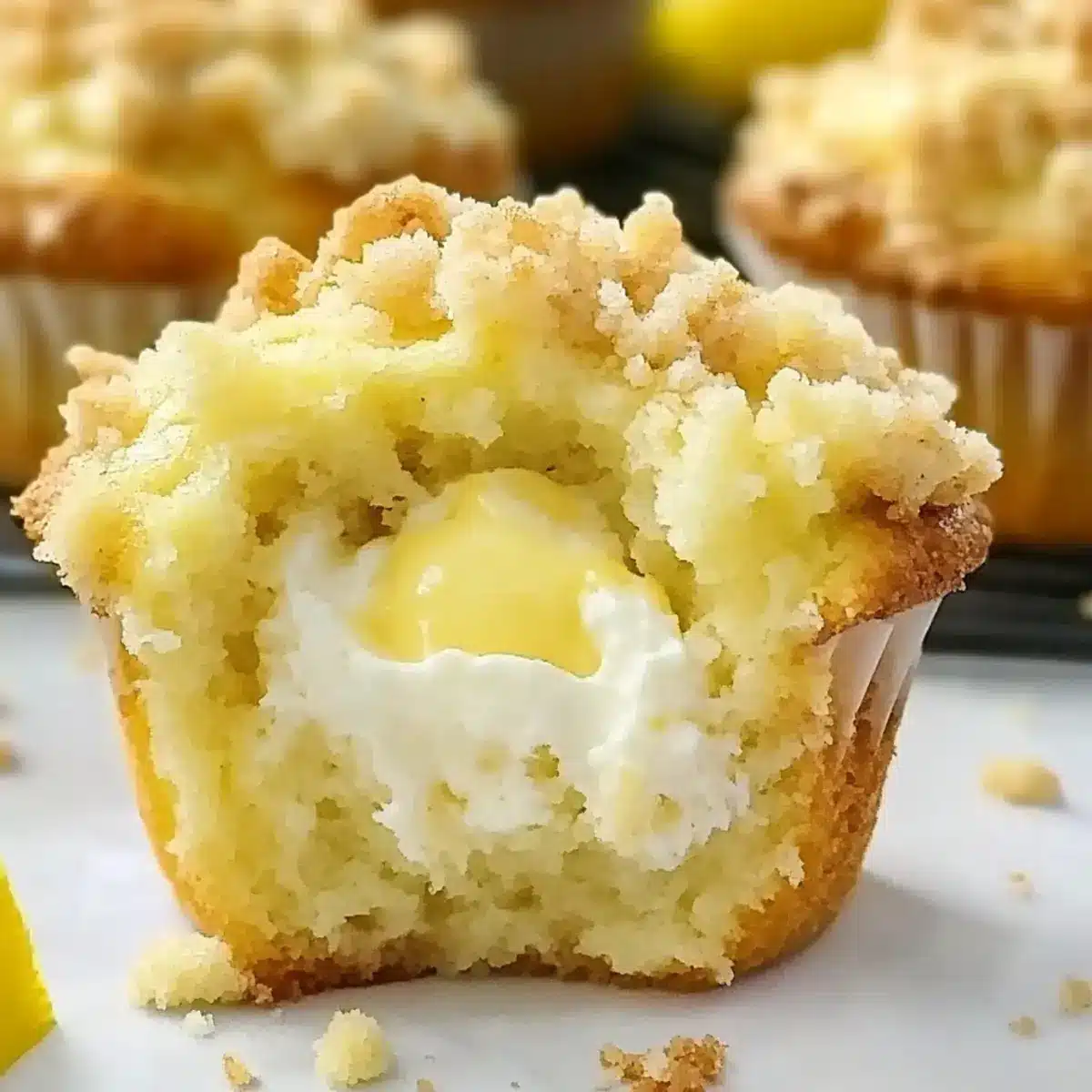 Lemon Cream Cheese Muffins