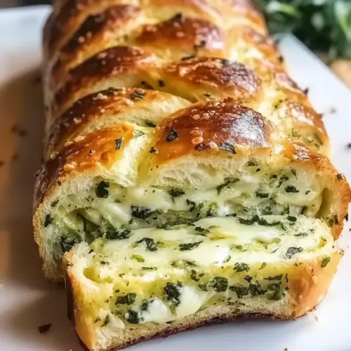 Swirled Garlic Herb and Cheese Bread
