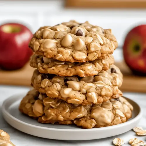Low Sugar Applesauce Oatmeal Cookies.