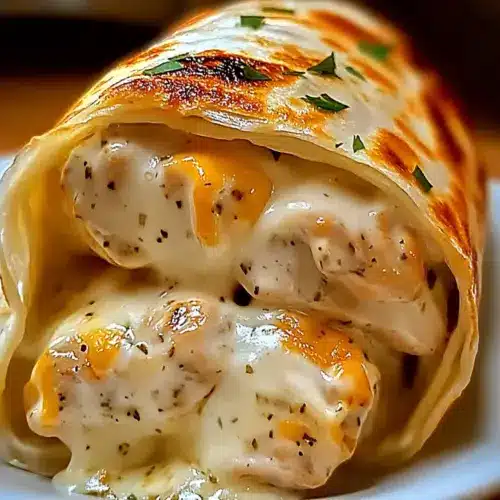 Cheesy Garlic Chicken Wraps