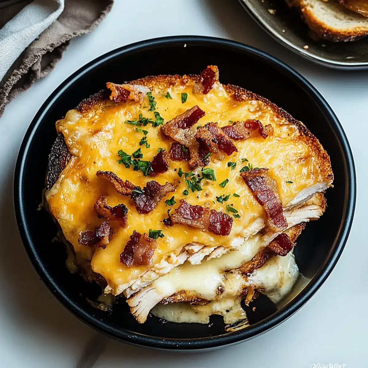 Cheddar and Bacon Turkey Melt