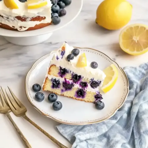 Zesty Lemon Blueberry Cake