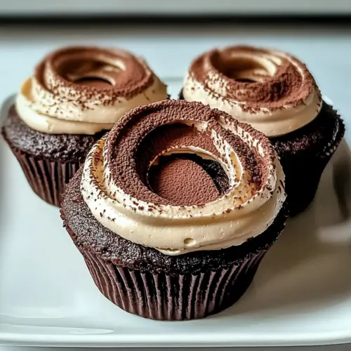 Decadent Chocolate Tiramisu Cupcakes