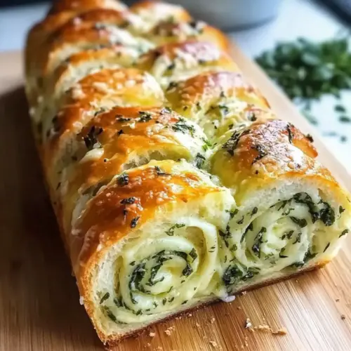 Swirled Garlic Herb and Cheese Bread