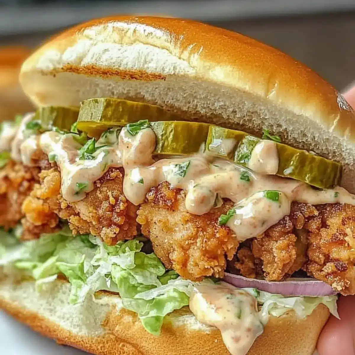 Alabama BBQ Chicken Chopped Sandwich