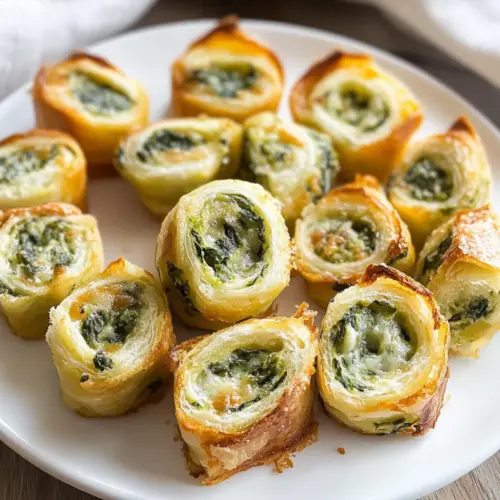 Easy Spinach Dip in Bite-Sized Pinwheels