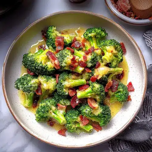 Broccoli With Garlic Sauce & Bacon