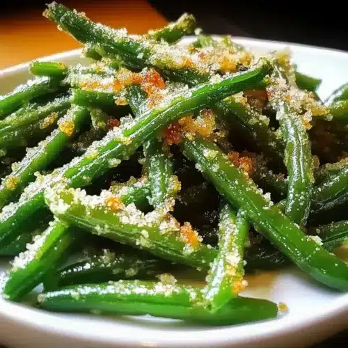 Crispy Garlic Parmesan Green Beans