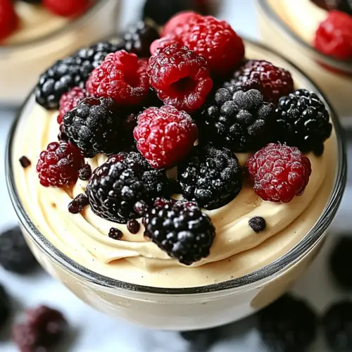 Cottage Cheese Vanilla Mousse