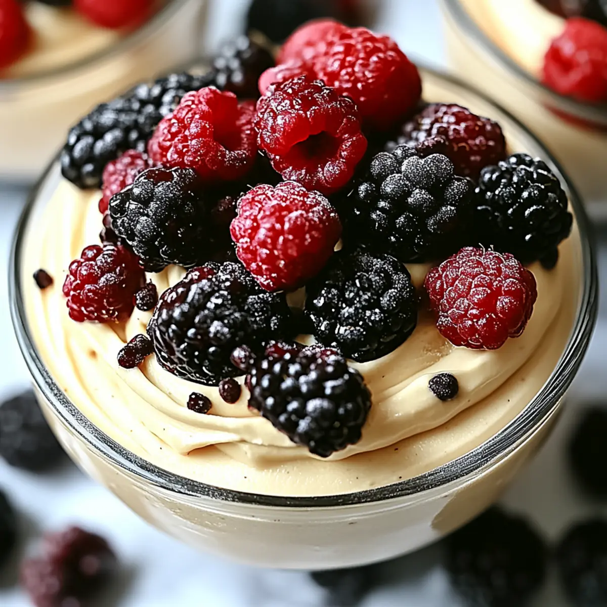 Cottage Cheese Vanilla Mousse