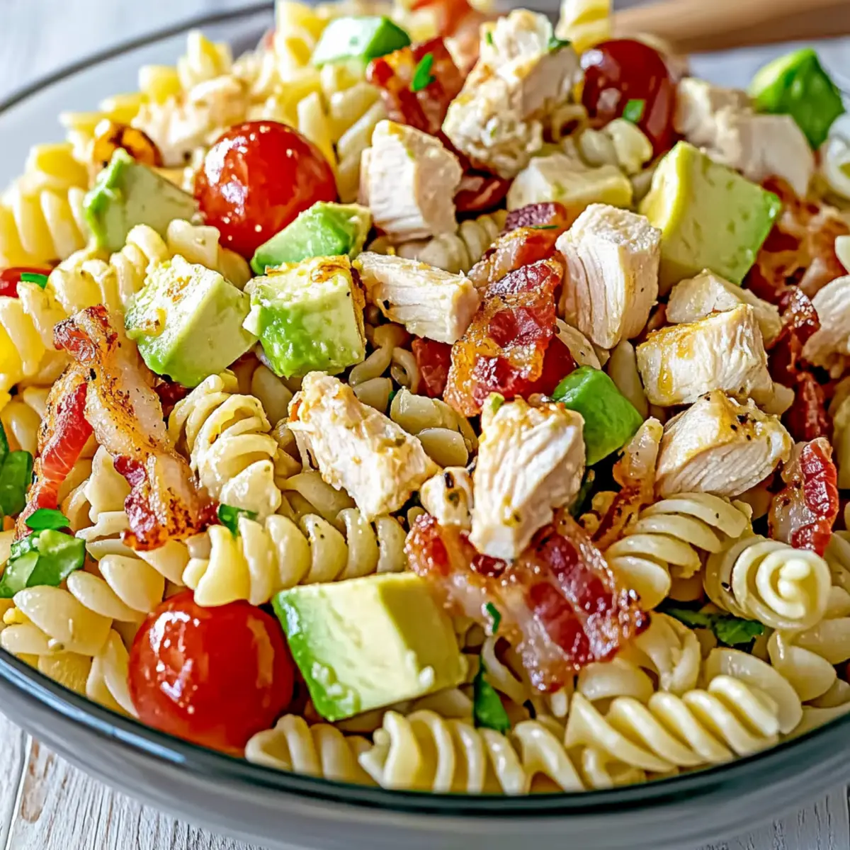 Chicken Club Pasta Salad
