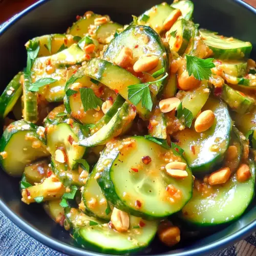 Gluten-Free Spicy Peanut Cucumber Salad