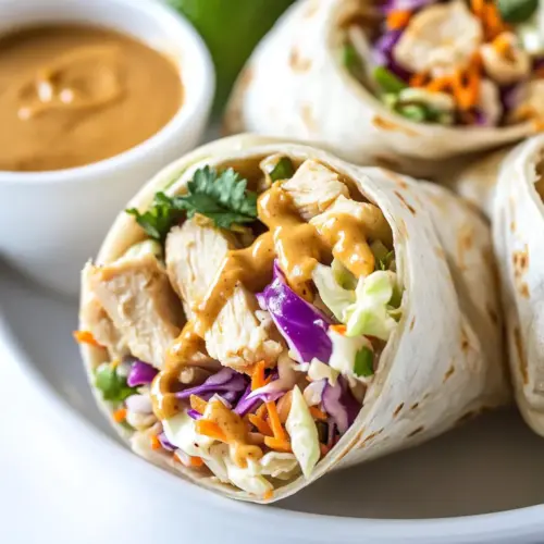 Peanut Chicken Wrap