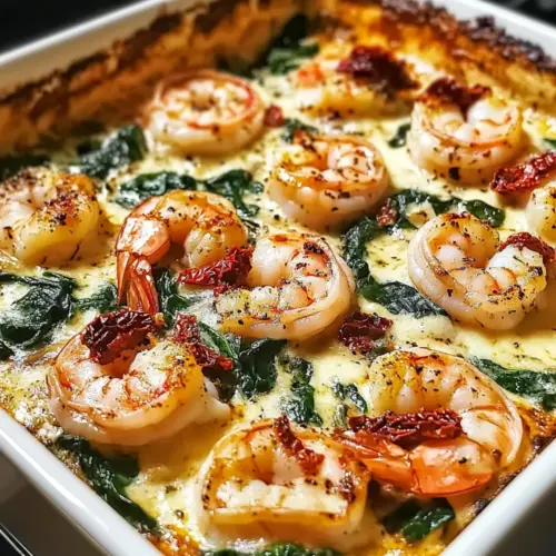 Low-Carb Shrimp Tuscan Bake