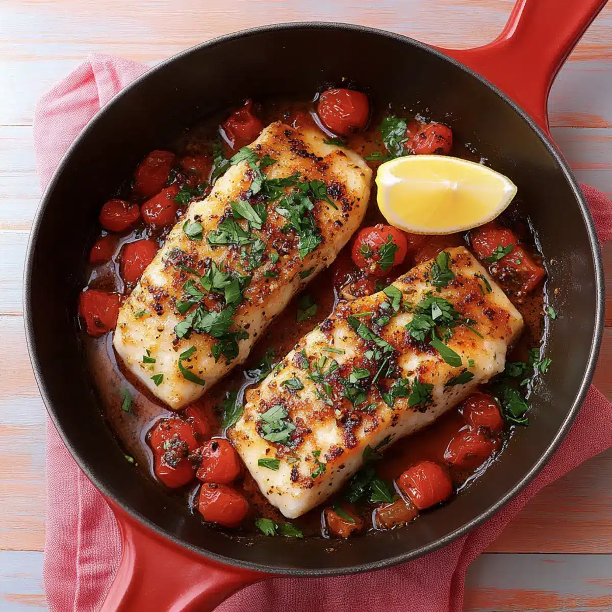 Baked Old Bay Garlic Butter Cod