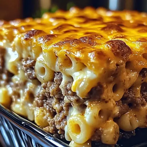 Mac and Cheese Meatloaf Casserole
