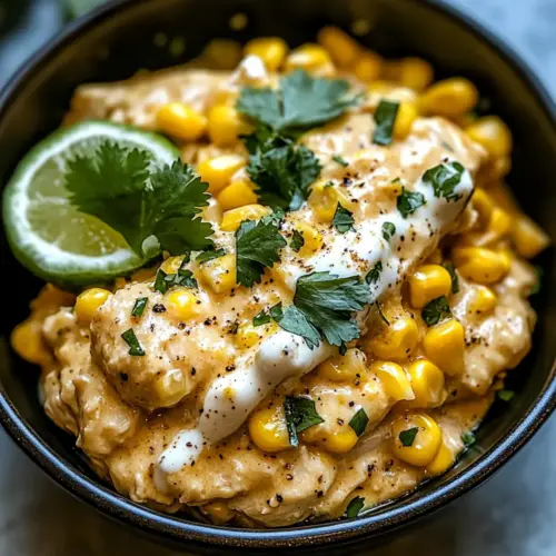 Slow Cooker Street Corn Chicken
