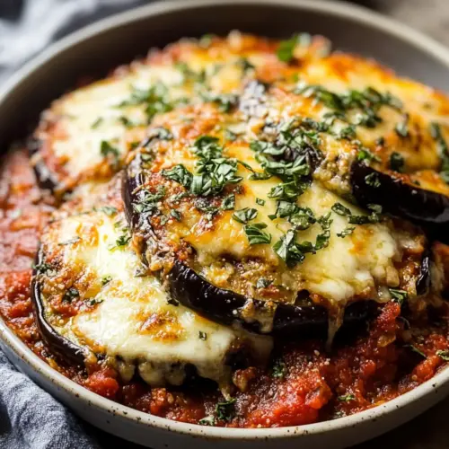 Easy Baked Eggplant Parmesan