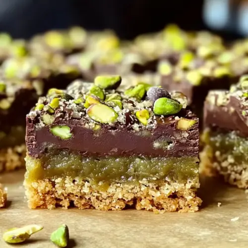 Dubai Pistachio Chocolate Chip Cookie Bars